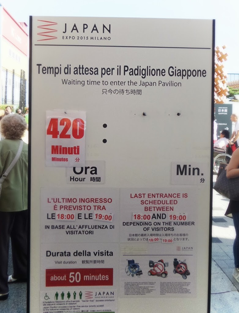 Expo Milano - coda Giappone