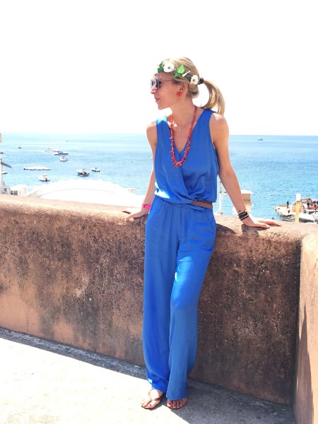 Costiera Amalfitana - Blue jumpsuit - Deha