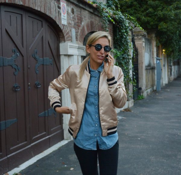 Black &amp; Gold Bomber